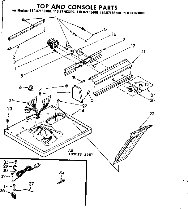 TOP AND CONSOLE PARTS