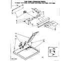 Sears 11087170400 top and console parts diagram