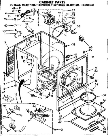 Cabinet parts