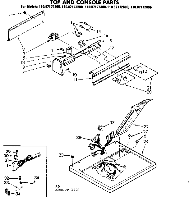 TOP AND CONSOLE PARTS