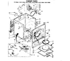 Sears 11087172100 cabinet parts diagram