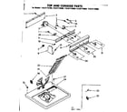 Sears 11087174600 top and console parts diagram