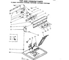 Sears 11087182400 top and console parts diagram