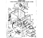 Sears 11087185200 cabinet parts diagram
