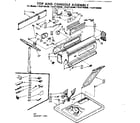 Sears 11087194800 top and console parts diagram