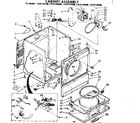 Sears 11087194600 cabinet assembly diagram