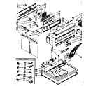Sears 11087294510 top and console parts diagram