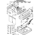 Sears 11087294320 top and console parts diagram