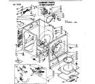 Sears 11087335100 cabinet parts diagram