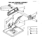 Sears 11087335100 top and console assembly diagram