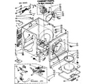 Sears 11087345100 cabinet parts diagram