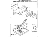 Sears 11087370200 top and console parts diagram