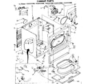 Sears 11087373600 cabinet parts diagram