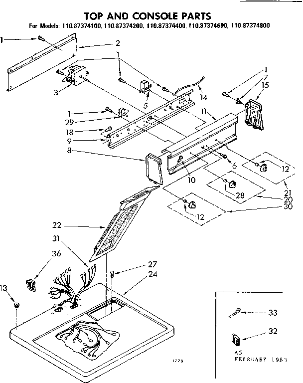 TOP AND CONSOLE PARTS