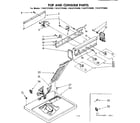 Sears 11087374800 top and console parts diagram