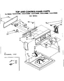 Top and control panel parts
