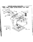 Top and control panel parts