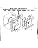Front panel and door parts
