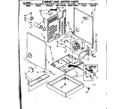 Sears 11087379710 cabinet and motor parts diagram