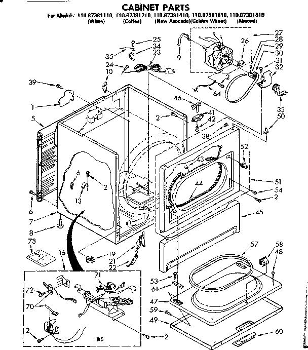 Cabinet parts