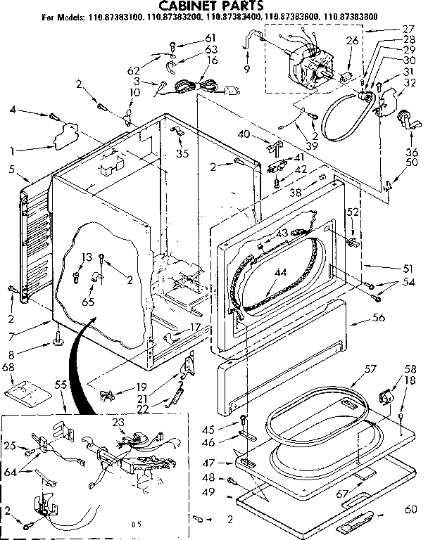 Cabinet parts