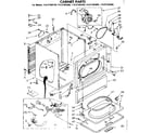 Kenmore 11087384100 cabinet parts diagram