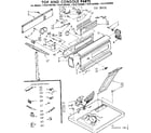Sears 11087394800 top and console parts diagram