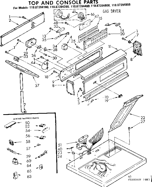 Top and console parts