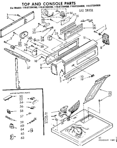 Top and console parts