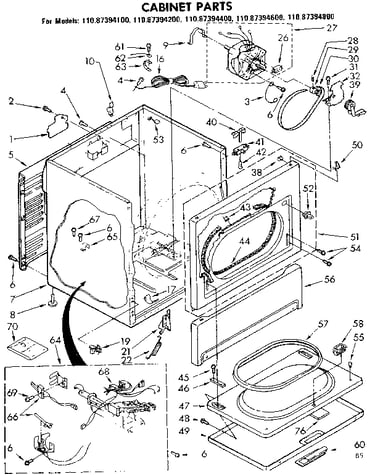 Cabinet parts