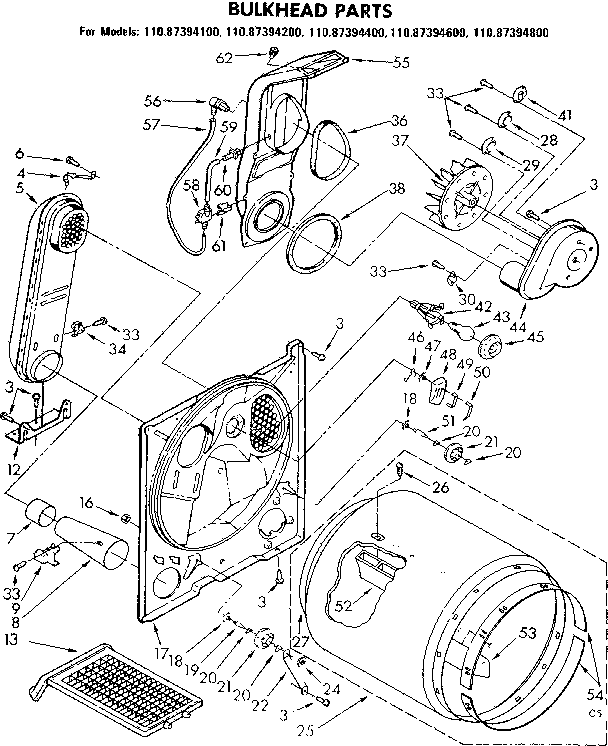 Bulkhead parts