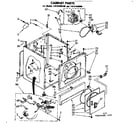Sears 11087406100 cabinet parts diagram