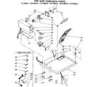 Sears 11087406610 top and coin box parts diagram