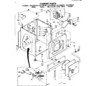 Sears 11087406420 cabinet parts diagram