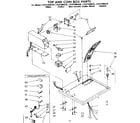 Sears 11087406620 top and coin box parts diagram
