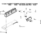Sears 11087406440 console and control parts diagram