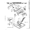 Sears 11087470320 top and console parts diagram
