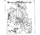 Sears 11087470120 cabinet parts diagram