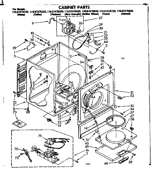CABINET PARTS