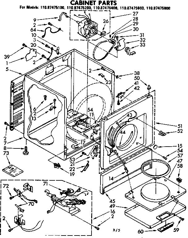 Cabinet parts