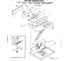 Sears 11087475110 top and console parts diagram
