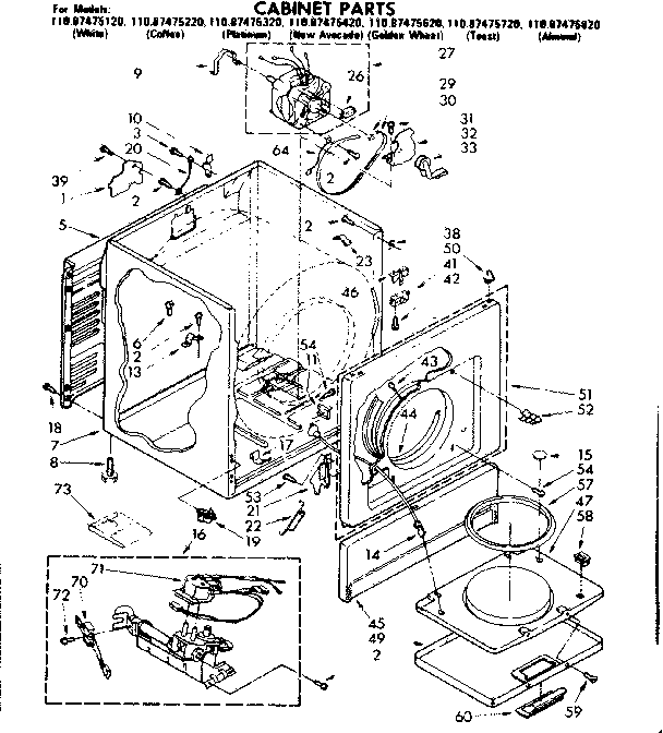 Cabinet parts