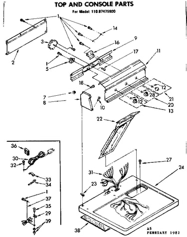 Top and console parts