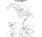 Sears 11087475910 top and console parts diagram