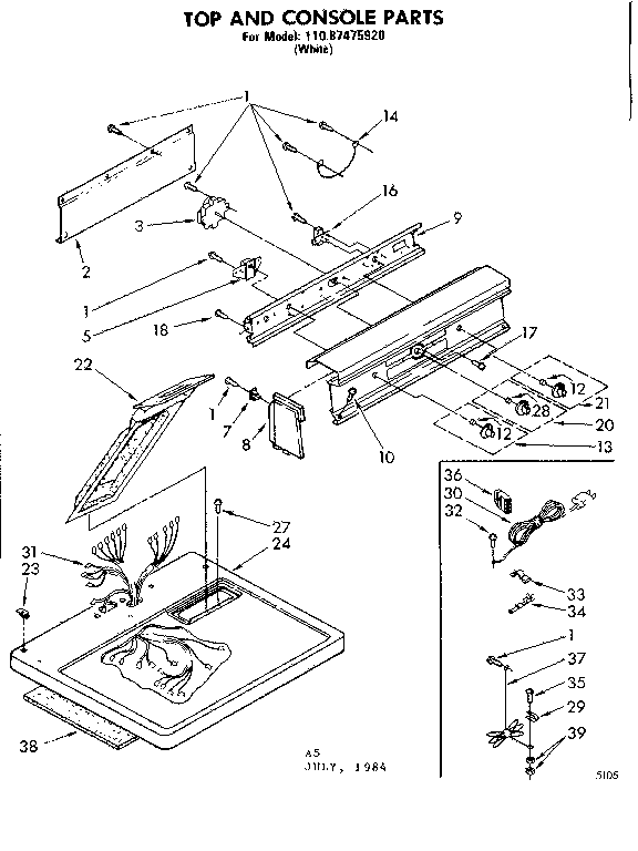 TOP AND CONSOLE PARTS