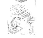 Sears 11087475920 top and console parts diagram