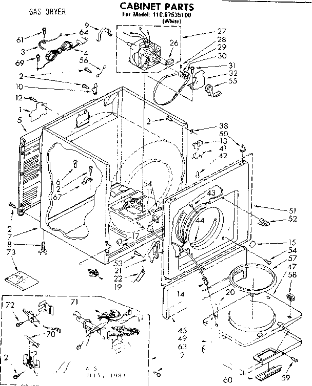 CABINET PARTS