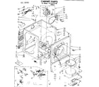 Sears 11087535100 cabinet parts diagram