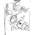 Sears 11087535110 top and console assembly diagram