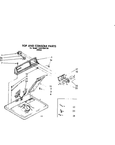Top and console parts